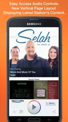 Todays Christian Music android App screenshot 1